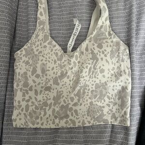 Lululemon align grey and white crop tank